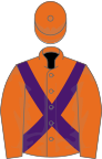 Orange, purple cross belts