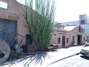 Cavalliere's Blacksmith Shop in Old Town Scottsdale. Date of construction: 1920. Date placed on Scottsdale Historic Register: May 23, 2000 by Resolution No. 5550.