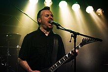 Arkley performing with Seventh Angel in 2012