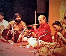 N Ramani in a concert with N Rajam and T S Nandakumar in Bombay