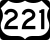 U.S. Highway 221 Truck marker