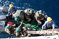 A Pakistan Navy SSGN team preparing for a mock assault from Babur in Arabian Sea in 2007.