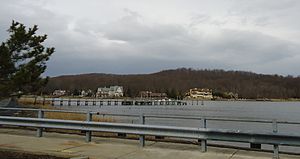 Navesink as seen from the Oceanic Bridge across the Navesink River in Monmouth County