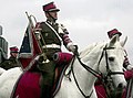 A fanfare trumpeter of the Presidential Mounted Squadron