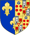 Coat of Arms of Catherine of Medici, as Queen of France