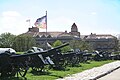 Various guns and howitzers