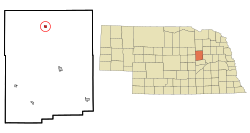 Location of Petersburg, Nebraska