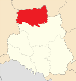 赫米利尼克区在文尼察州的位置