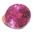 Cut ruby (a corundum var.)