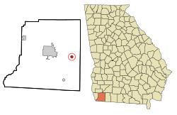 Location in Decatur County and the state of Georgia