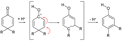 二烯酮-酚重排反应
