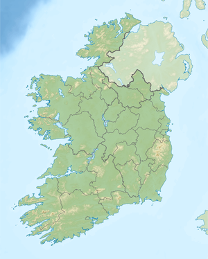 Map of the Republic of Ireland with Tidy Towns-winning towns