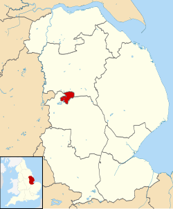 Shown within Lincolnshire