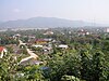 Luang Namtha as seen from the northwest. This would be the point of view of anyone approaching from Muang Sing.