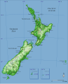 Image 41An annotated relief map (from Geography of New Zealand)