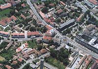 Aerial view of Mezőberény