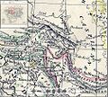 Map of Persia including Azerbaijan, which is bounded by the Aras river to its North (1835)[9]