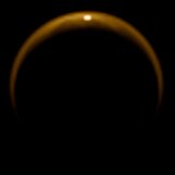 Specular reflection off Jingpo Lacus, observed by the Cassini probe on July 8, 2009