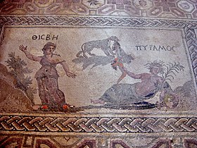 Roman mosaic at Paphos, Cyprus