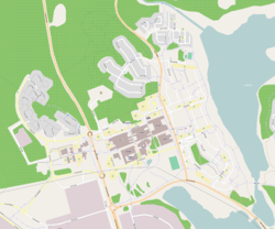 Map of Porsön, from OpenStreetMap