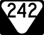 State Route 242 marker