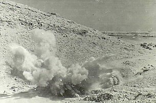Blasting of the military road