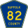 County Route 82 marker