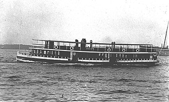 River ferry Aleathea (1881) - built as Sydney's second double-ended screw ferry, and the first with electric lighting.