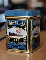 Ocean Queen old styled tea tin