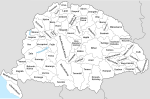 Map of the counties of the Kingdom of Hungary, 1886-1918