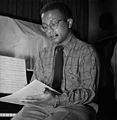 Image 1 Billy Strayhorn Photograph credit: William P. Gottlieb; restored by Adam Cuerden Billy Strayhorn (November 29, 1915 – May 31, 1967) was an American jazz composer, pianist, lyricist, and arranger, best remembered for his long-time collaboration with bandleader and composer Duke Ellington that lasted nearly three decades. Though classical music was Strayhorn's first love, his ambition to become a classical composer went unrealized because of the harsh reality of a black man trying to make his way in the world of classical music, which at that time was almost completely white. He was introduced to the music of pianists like Art Tatum and Teddy Wilson at age 19, and the artistic influence of these musicians guided him into the realm of jazz, where he remained for the rest of his life. This photograph of Strayhorn was taken by William P. Gottlieb in the 1940s. More selected pictures