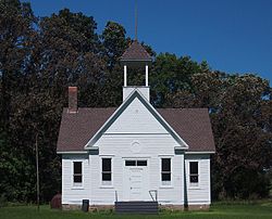 Chippewa Falls' historic township hall, built in 1906 as a school