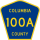 County Road 100A marker
