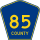 County Road 85 marker