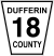 Dufferin County (Ontario) Road 18 sign