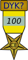 20.   The 100 DYK Creation and Expansion Medal Victuallers (talk) 7 November 2021