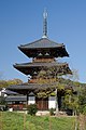 日本法起寺三重塔的攢尖頂
