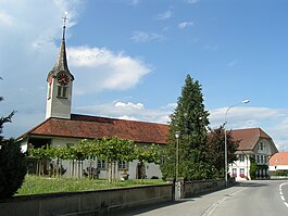 Kappelen village church and town hall