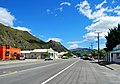 SH 83 through Kurow (facing the alps)