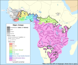 Map of the Volta–Congo languages