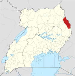 District location in Uganda