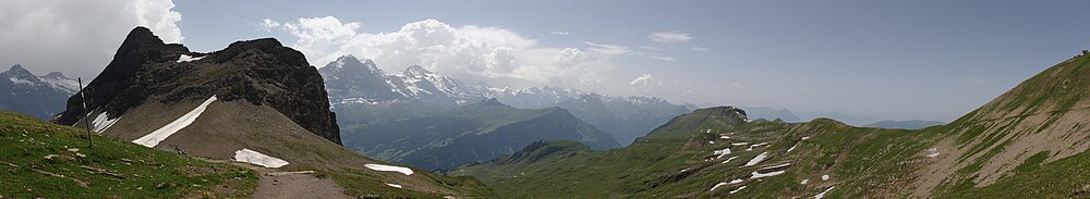 Panoramic view from Faulhorn.