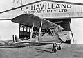 Tiger Moth trainer at Mascot, New South Wales, 1940