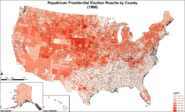 Republican presidential election results by county