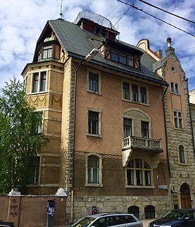 Reinberg family mansion at Skolas iela 3, Riga (1905)