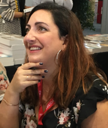 Virginie Grimaldi at the salon Lire en Poche 2018