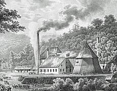 View of the Saint-Louis shaft, 1826