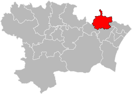 Situation of the canton of Le Sud-Minervois in the department of Aude