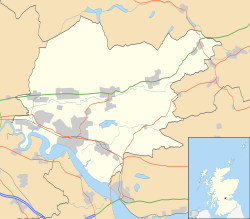 Clackmannanshire shown within Scotland