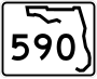 State Road 590 marker